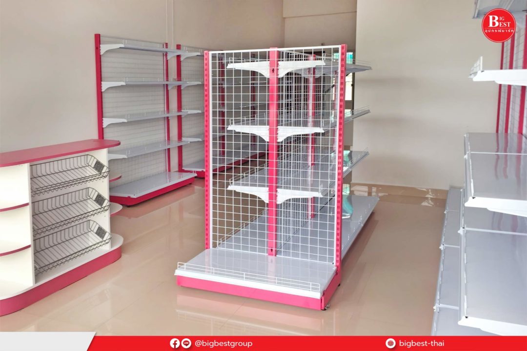 Set pink shelves 20 baht shop medium size